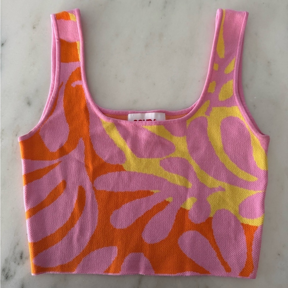 Solid & Striped- Multicolored Printed Kimberly Cr… - image 2